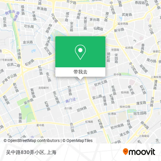 吴中路830弄小区地图