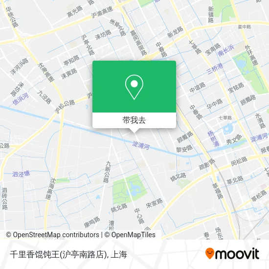 千里香馄饨王(沪亭南路店)地图