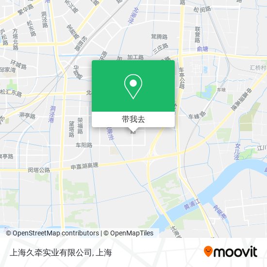 上海久牵实业有限公司地图