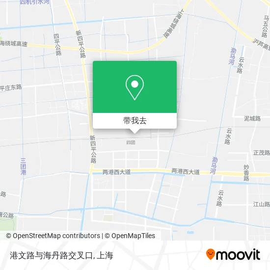 港文路与海丹路交叉口地图
