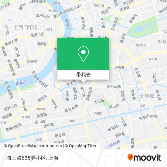 浦三路635弄小区地图