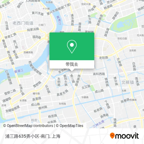 浦三路635弄小区-南门地图