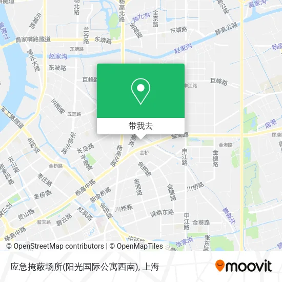 应急掩蔽场所(阳光国际公寓西南)地图