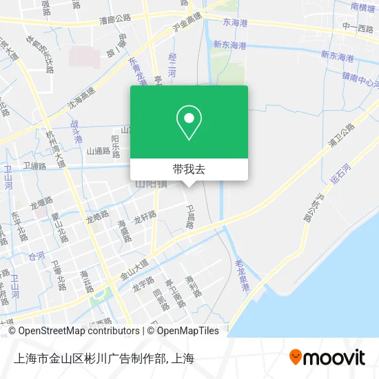 上海市金山区彬川广告制作部地图
