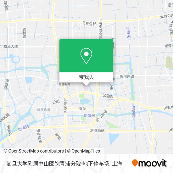 复旦大学附属中山医院青浦分院-地下停车场地图