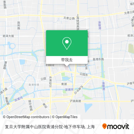 复旦大学附属中山医院青浦分院-地下停车场地图
