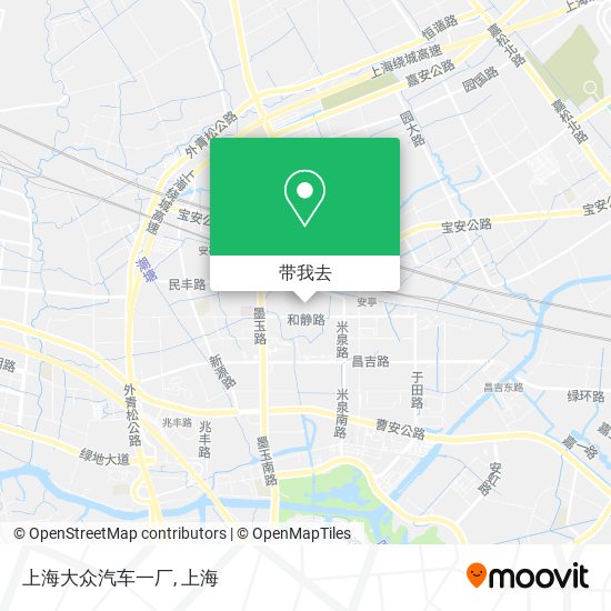 上海大众汽车一厂地图