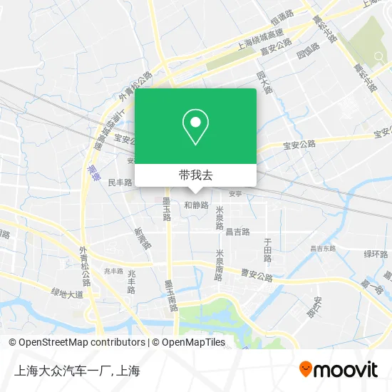 上海大众汽车一厂地图