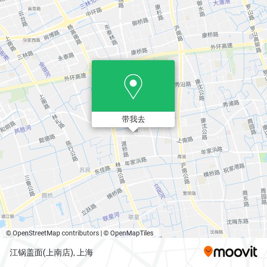 江锅盖面(上南店)地图