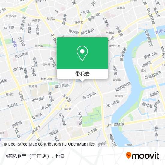 链家地产（三江店）地图