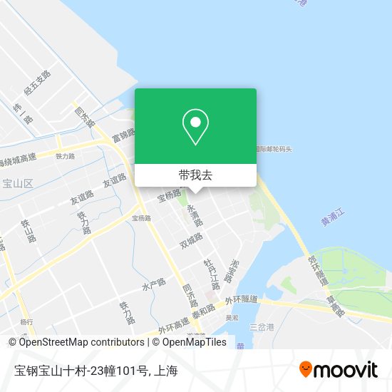 宝钢宝山十村-23幢101号地图