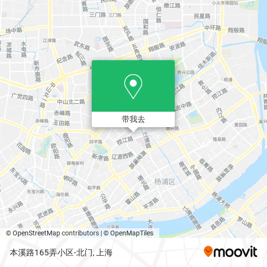 本溪路165弄小区-北门地图