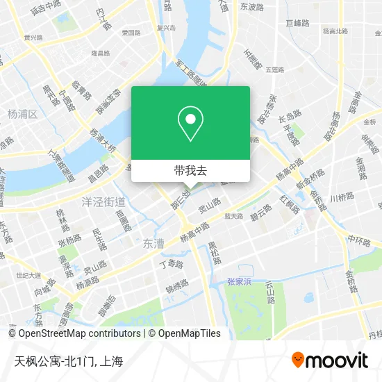 天枫公寓-北1门地图