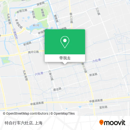 特自行车六灶店地图