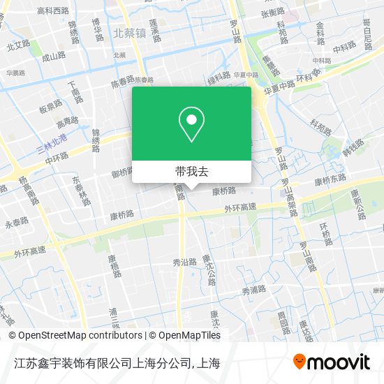 江苏鑫宇装饰有限公司上海分公司地图