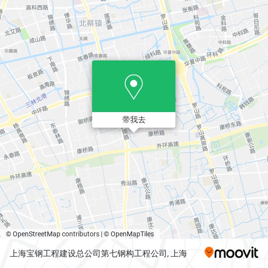 上海宝钢工程建设总公司第七钢构工程公司地图