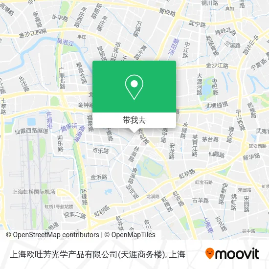 上海欧吐芳光学产品有限公司(天涯商务楼)地图