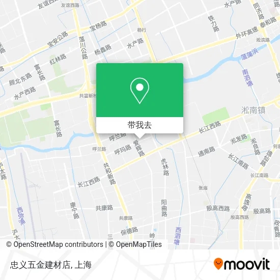 忠义五金建材店地图