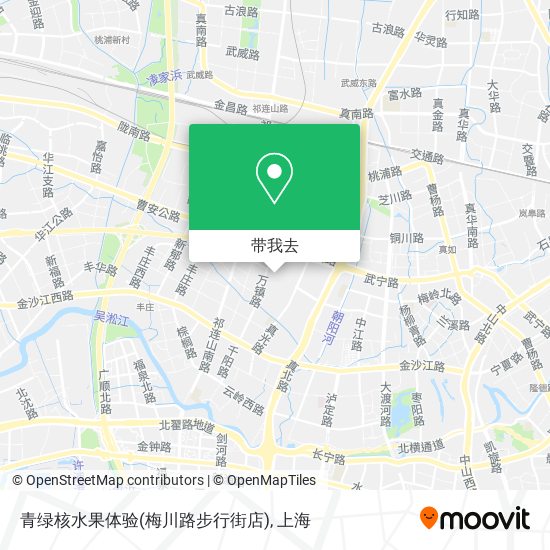 青绿核水果体验(梅川路步行街店)地图