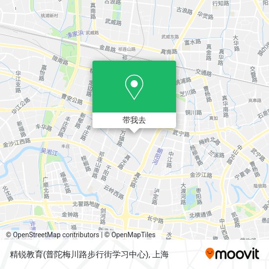 精锐教育(普陀梅川路步行街学习中心)地图