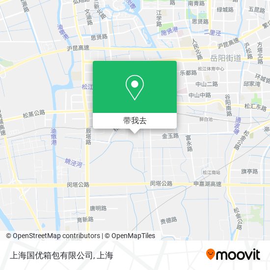 上海国优箱包有限公司地图