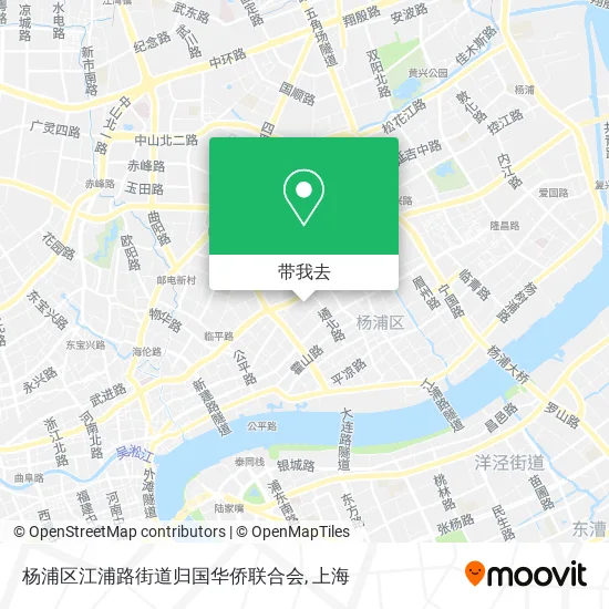 杨浦区江浦路街道归国华侨联合会地图