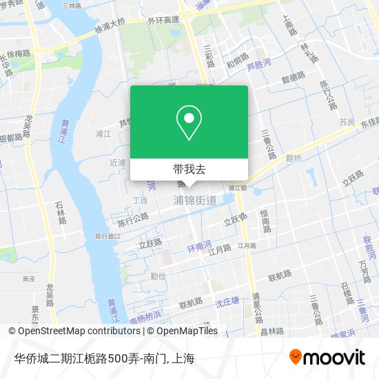 华侨城二期江栀路500弄-南门地图