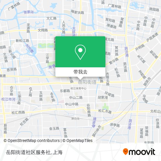 岳阳街道社区服务社地图