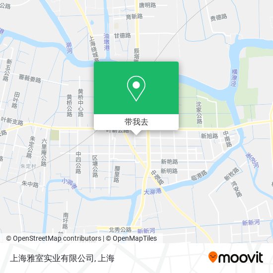 上海雅室实业有限公司地图