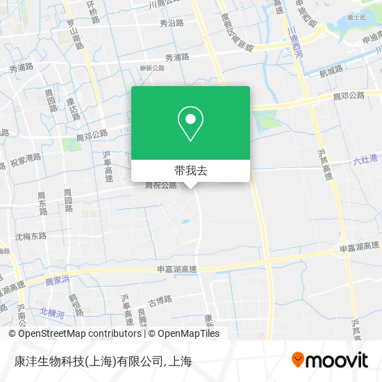 康沣生物科技(上海)有限公司地图