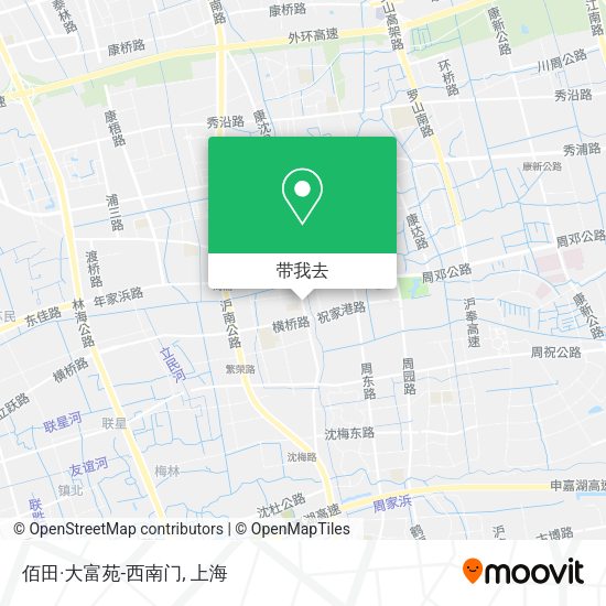 佰田·大富苑-西南门地图