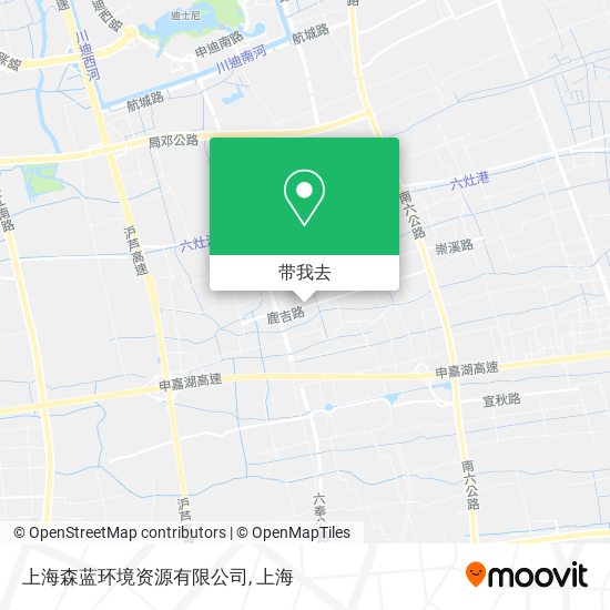 上海森蓝环境资源有限公司地图