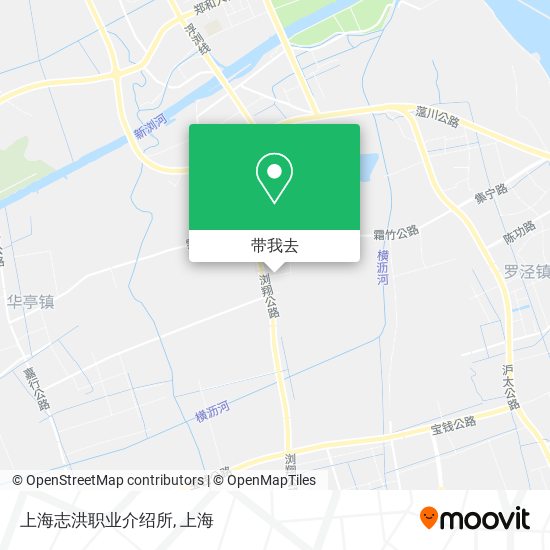 上海志洪职业介绍所地图