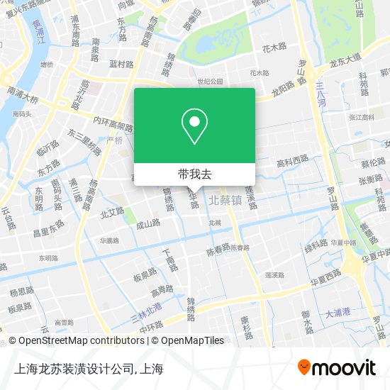 上海龙苏装潢设计公司地图