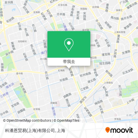 科潘恩贸易(上海)有限公司地图