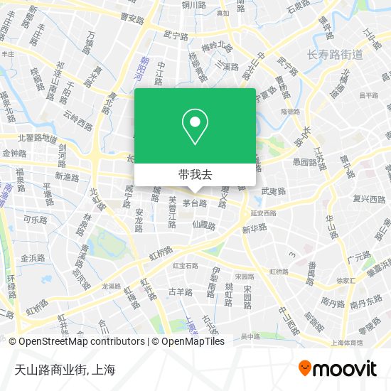 天山路商业街地图