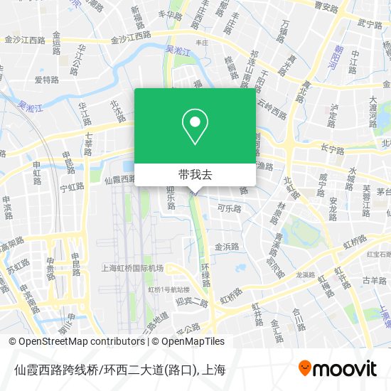 仙霞西路跨线桥/环西二大道(路口)地图