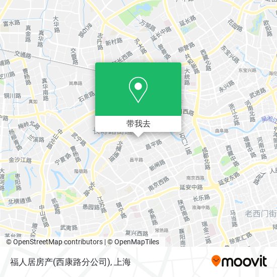 福人居房产(西康路分公司)地图