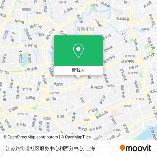 江苏路街道社区服务中心利西分中心地图