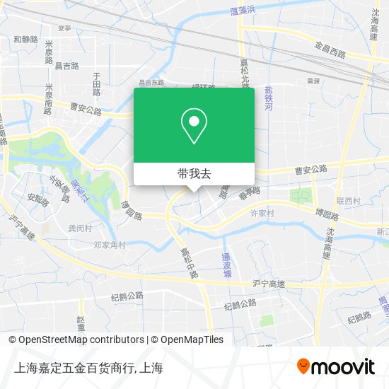 上海嘉定五金百货商行地图