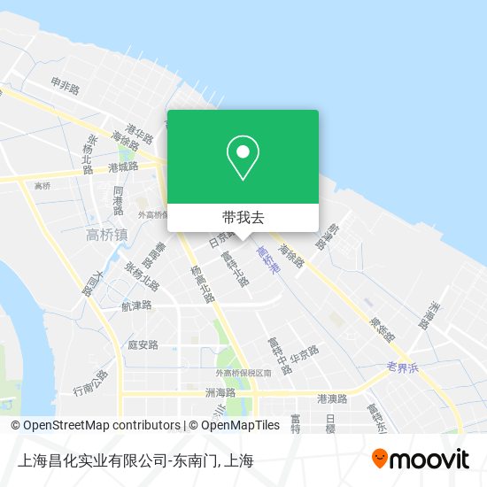 上海昌化实业有限公司-东南门地图