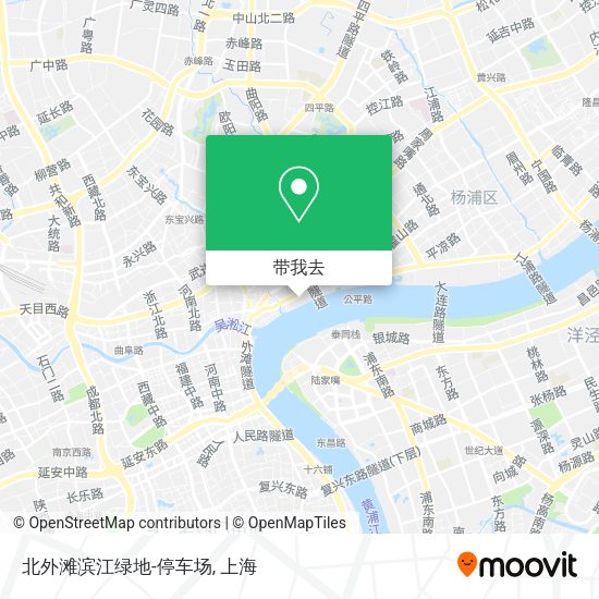 北外滩滨江绿地-停车场地图