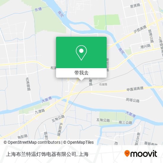 上海布兰特温灯饰电器有限公司地图
