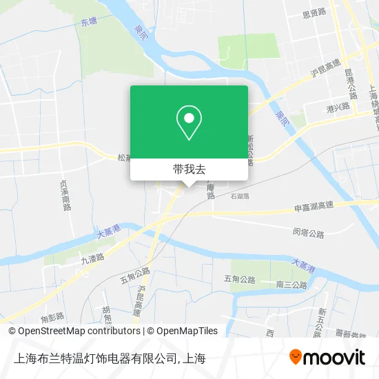 上海布兰特温灯饰电器有限公司地图