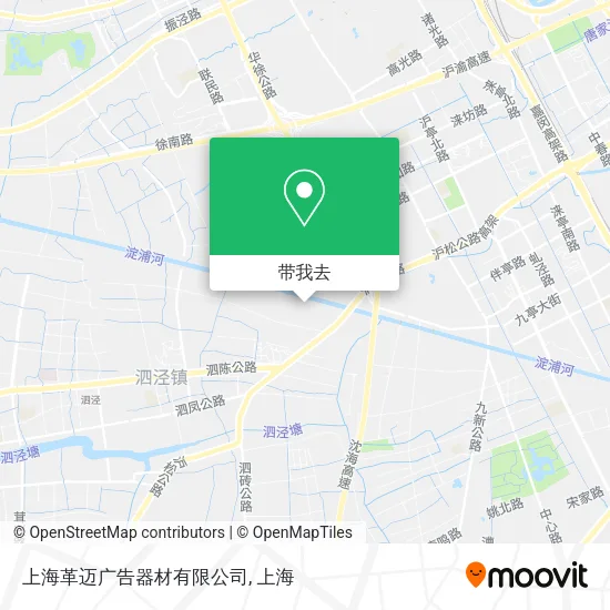 上海革迈广告器材有限公司地图