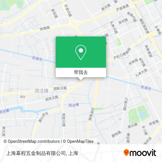 上海幕程五金制品有限公司地图