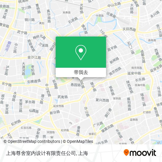 上海尊舍室内设计有限责任公司地图