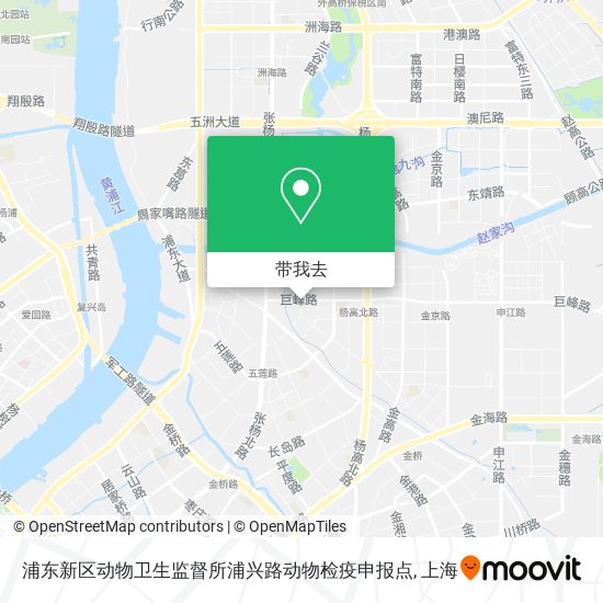 浦东新区动物卫生监督所浦兴路动物检疫申报点地图