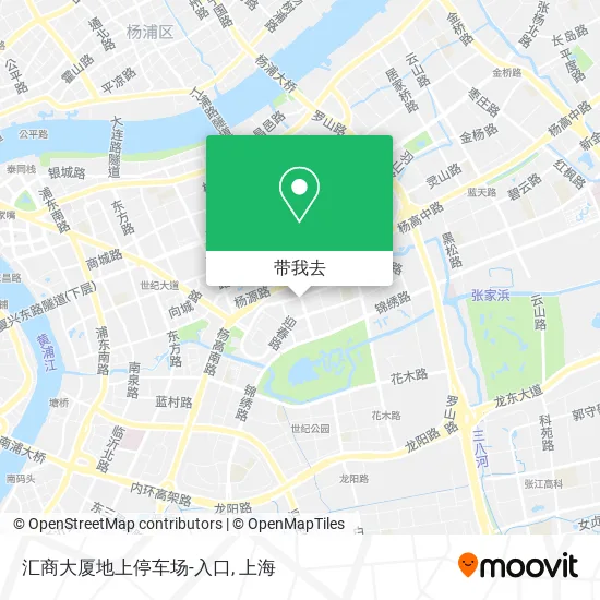 汇商大厦地上停车场-入口地图