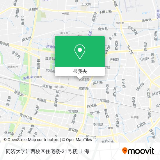 同济大学沪西校区住宅楼-21号楼地图